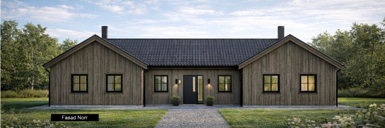 Arkitektritad enplansvilla bild 1